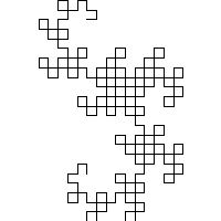 dragon curve from an LSystem